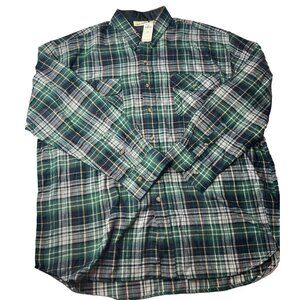 Vtg Alpine Ridge Rugged Wear Plaid Button Up Long Sleeve Size XL